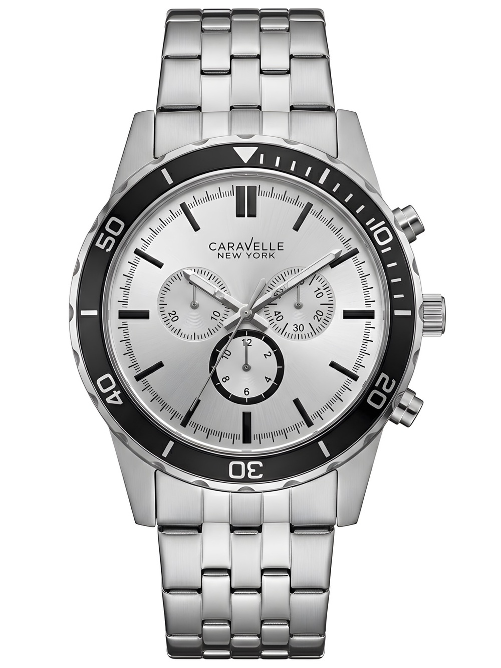 Caravelle New York by Bulova 43A132 Mens Silver Dial Quartz Watch brand new